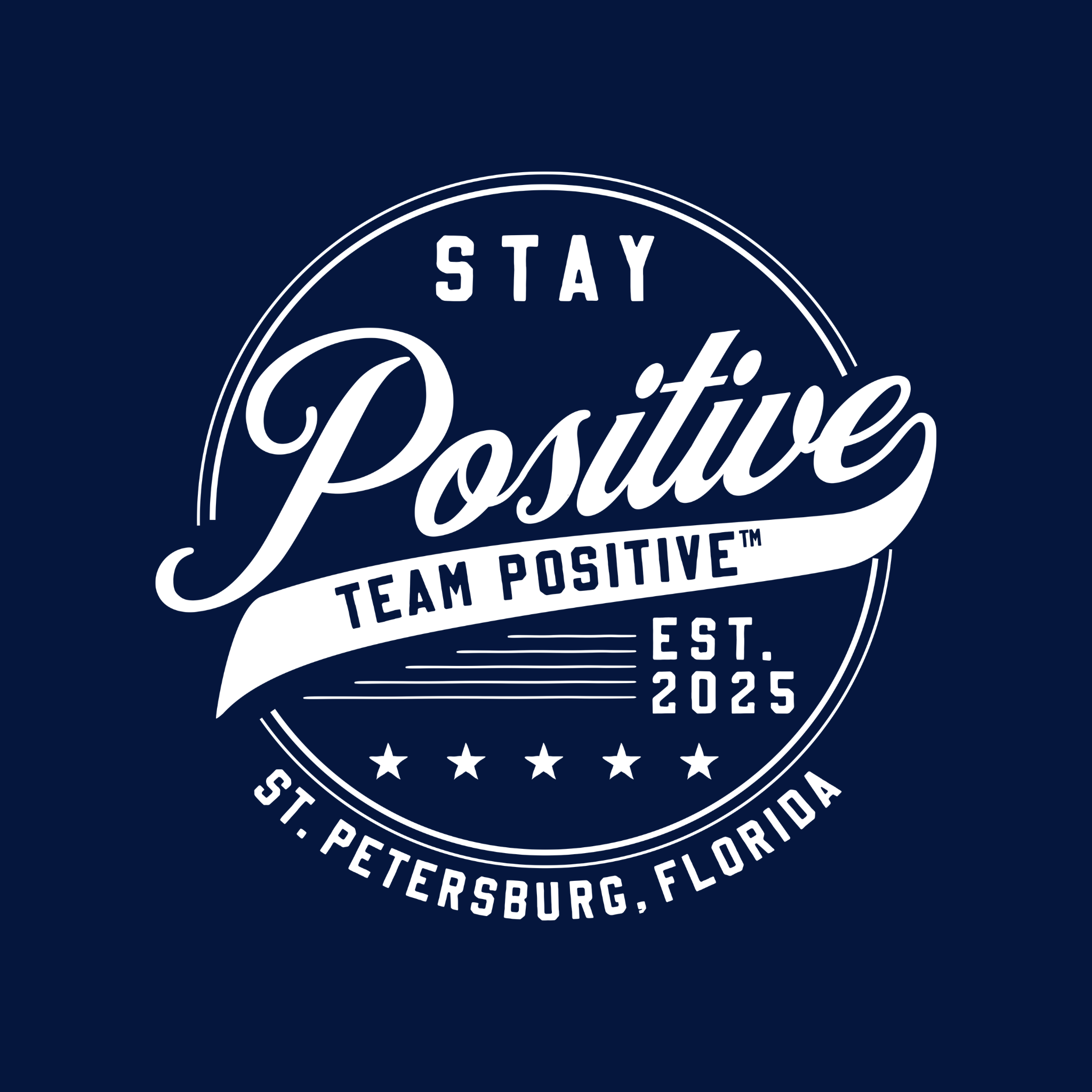 Stay Positive Tee — Dark— Coming August 2026